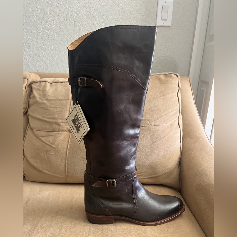 Frye Rich Brown Leather Boots